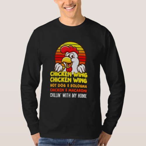 Chicken Wing Chicken Wing Hotdog And Bologna For K T_Shirt