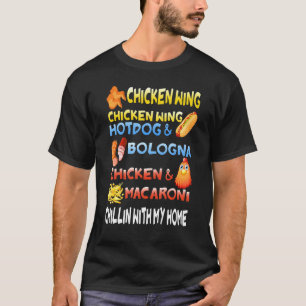 Chicken Wing Chicken Wing Hotdog And Bologna Kids T-Shirt
