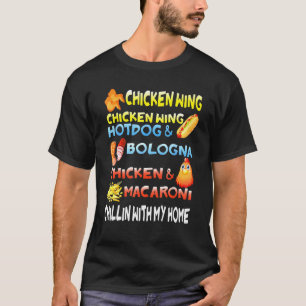 Chicken Wing Chicken Wing Hotdog And Bologna Kids T-Shirt