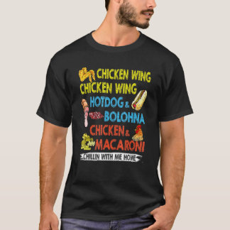 Chicken Wing Chicken Wing Hotdog And Bologna Kids T-Shirt