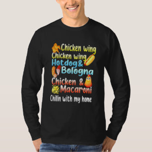 Chicken Wing Chicken Wing Hotdog and Bologna T-Shirt