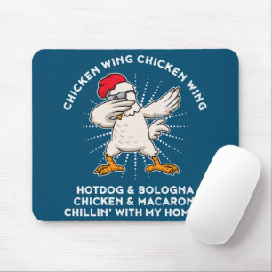 Chicken Wing Chicken Wing Shirt Song Lyric Hot Dog Mouse Pad