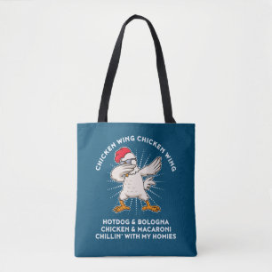 Chicken Wing Chicken Wing Shirt Song Lyric Hot Dog Tote Bag