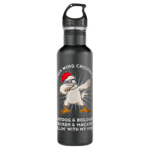 Chicken Wing Chicken Wing Song Lyric Hot Dog Bolog Stainless Steel Water Bottle