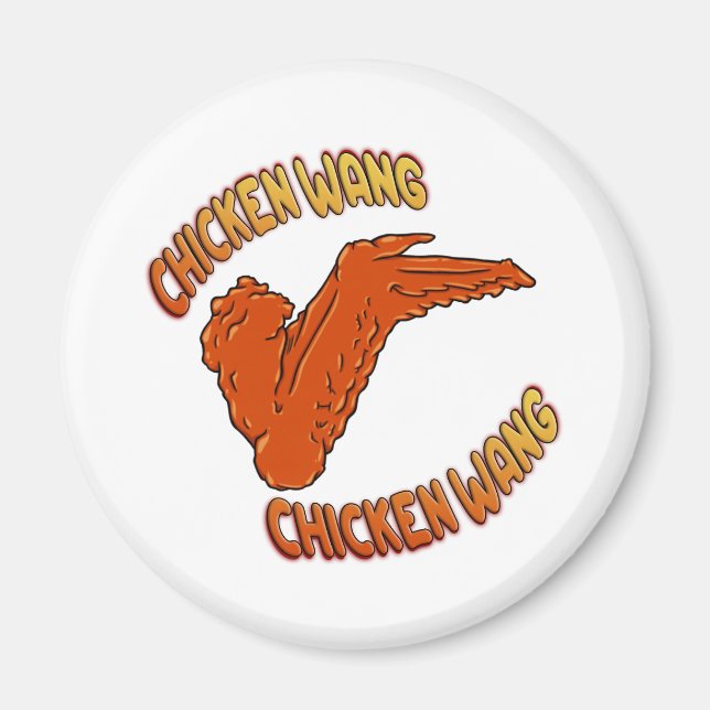 Chicken Wing Circle Magnet (Front)