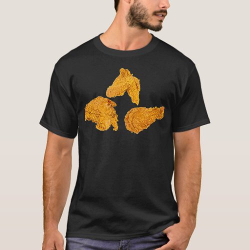 Chicken Wing Costume Halloween Fried Breast T_Shirt
