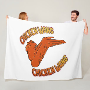 Chicken Wing Fleece Blanket, All Sizes