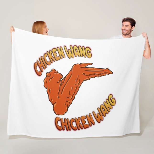 Chicken Wing Fleece Blanket, All Sizes (In Situ)