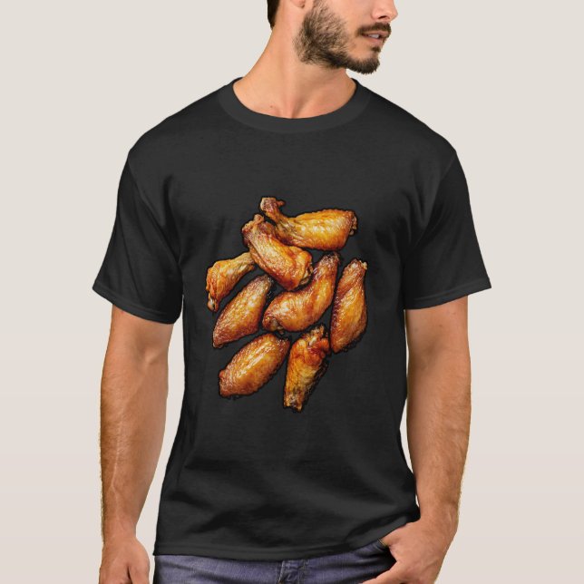 Chicken Wing Funny T-Shirt (Front)