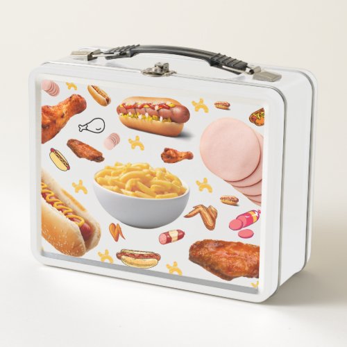 Chicken Wing Hot Dog Bologna Macaroni Lunchbox