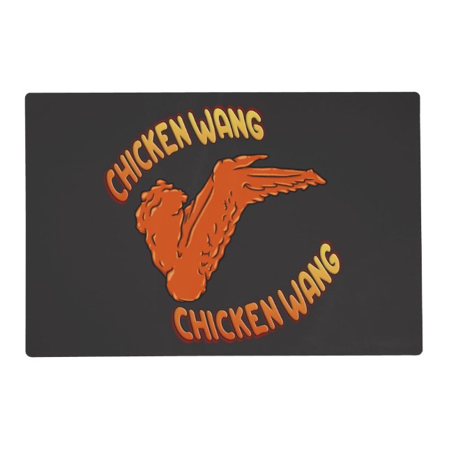 Chicken Wing Laminated Placemat (Front)