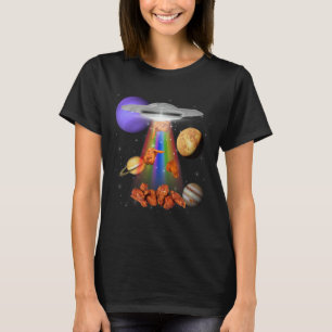 Chicken wing Lover Alien Abduction UFO LGBTQ Subtl T-Shirt