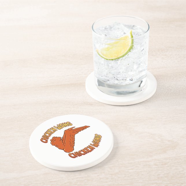Chicken Wing Sandstone Coaster (Side)