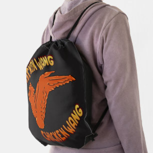 Chicken Wing Zazzle Drawstring Backpack