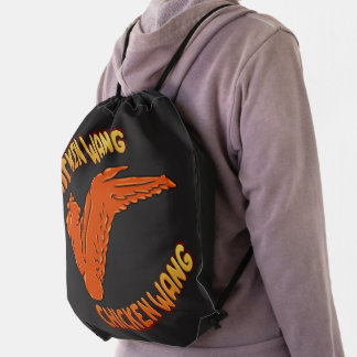 Chicken Wing Zazzle Drawstring Backpack