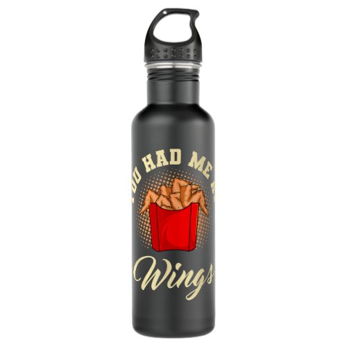 Chicken Wings Barbeque Buffalo Bbq Lover Stainless Steel Water Bottle