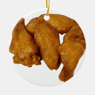 Chicken Wings Crispy Delicious Ceramic Ornament