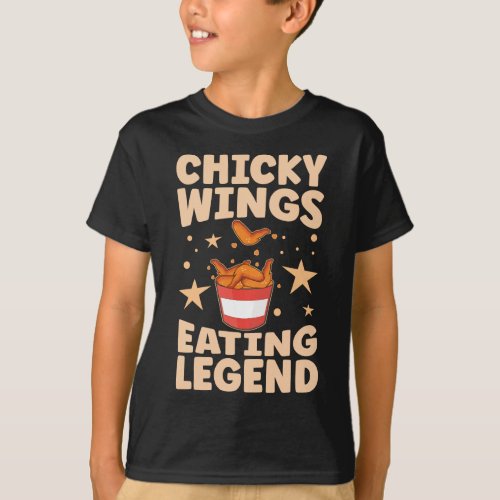 Chicken Wings Eating Legend T_Shirt