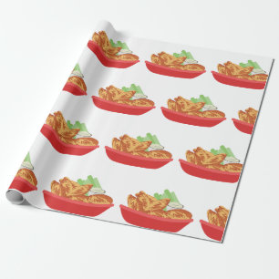 Chicken Wings Wrapping Paper