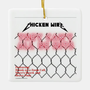 Chicken Wire Christmas Ornament