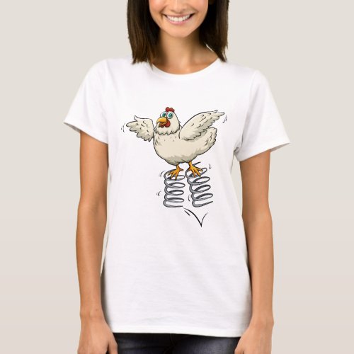 Chicken with spring T_Shirt