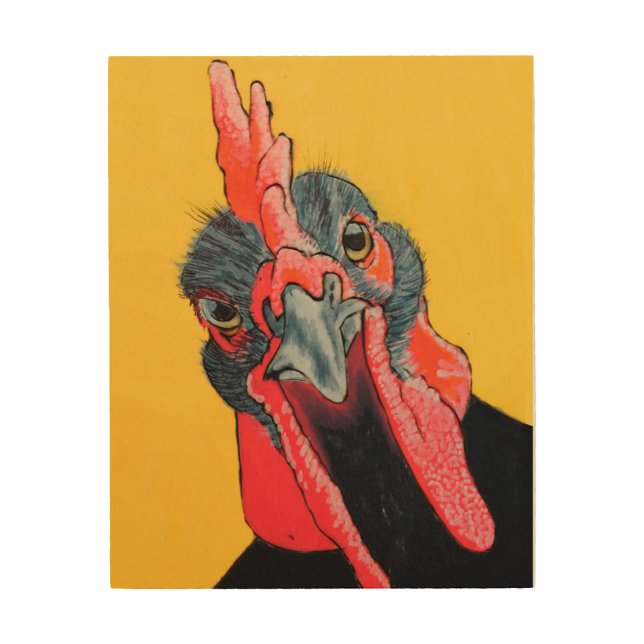 Chicken Wood Print (Front)