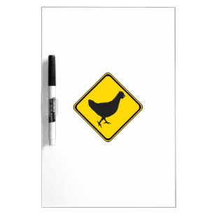 Chicken Xing! Dry Erase Board