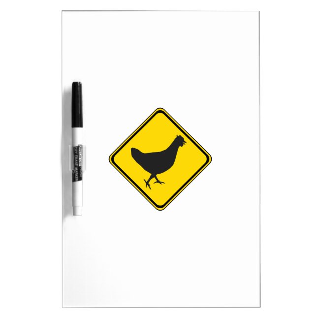 Chicken Xing! Dry Erase Board (Front)