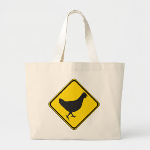 Chicken Xing! Large Tote Bag