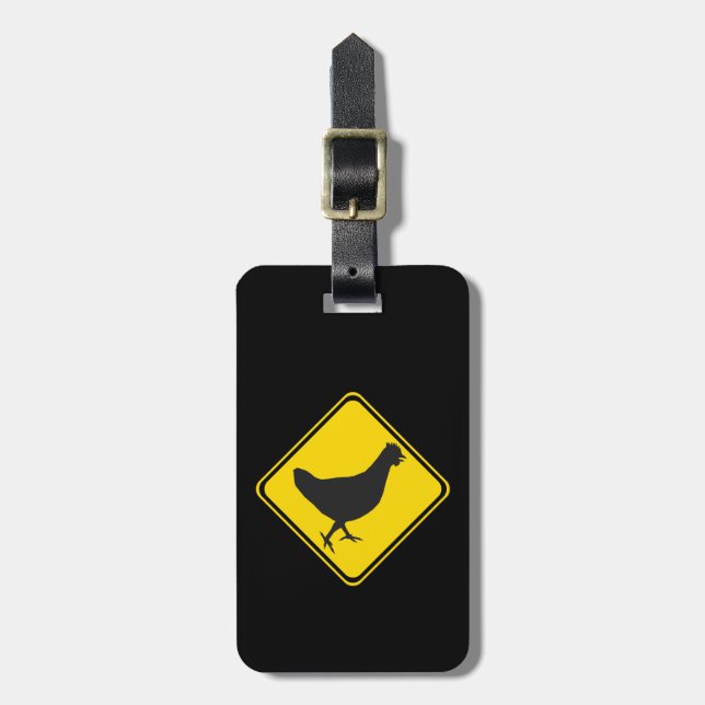 Chicken Xing! Luggage Tag (Front Vertical)