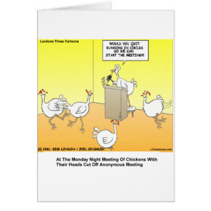 Chickenhead Anonymous Cartoon Gifts & Tees Cards