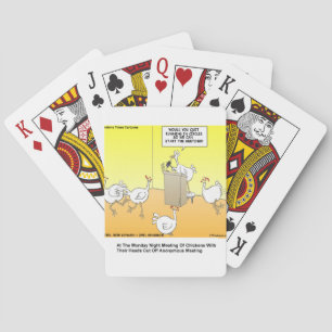 Chickenhead Anonymous Cartoon Gifts & Tees Poker Cards