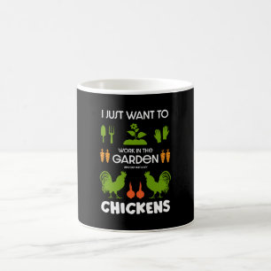 Chickens And Gardening Coffee Mug