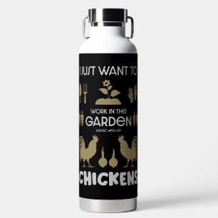 Chickens And Gardening Water Bottle