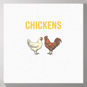 Chickens And Jesus Vintage Farm Faith Shirt_1 Canvas Photo Tile
