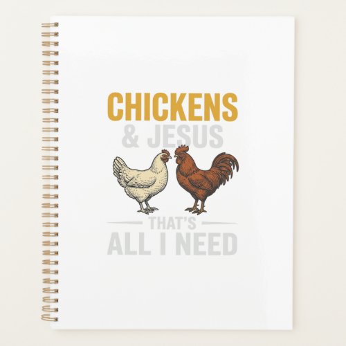Chickens And Jesus Vintage Farm Faith Shirt_1 Planner