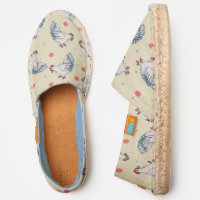 Chickens And Polka Dots  Espadrilles