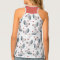 Chickens And Polka Dots Racerback Tank Top