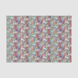 Chickens and Wine Tissue Paper