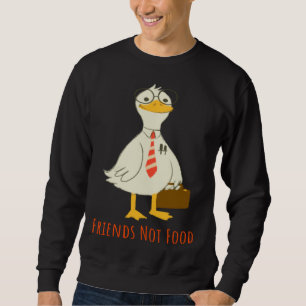 Chickens Are Friends Not Food Cute Vegans & Veget Sweatshirt