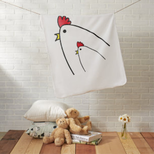 Chickens Baby Blanket