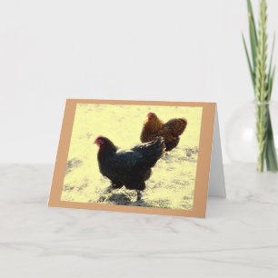 Chickens Birthday card