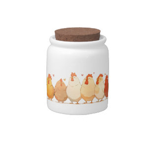 Chickens Candy Jar