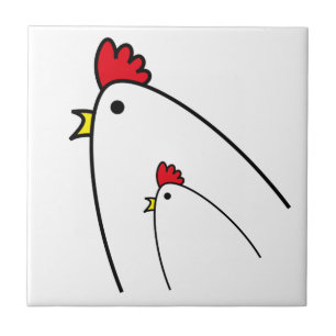 Chickens Ceramic Tile