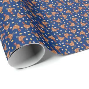 Chickens, Chicks, and Eggs Wrapping Paper