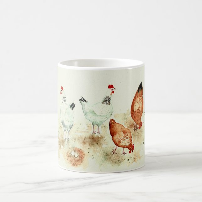 Chickens Coffee Mug (Center)