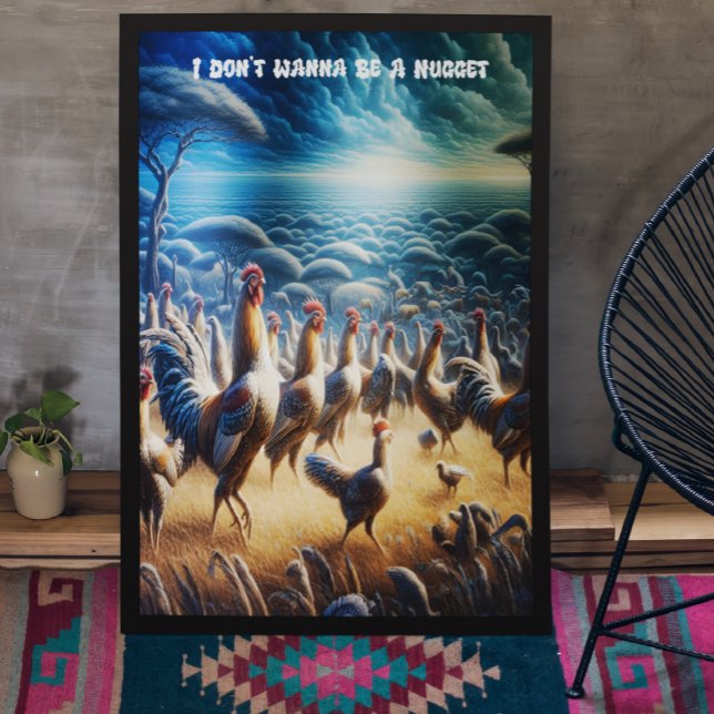 Chickens Dance Through Fields Poster (Creator Uploaded)