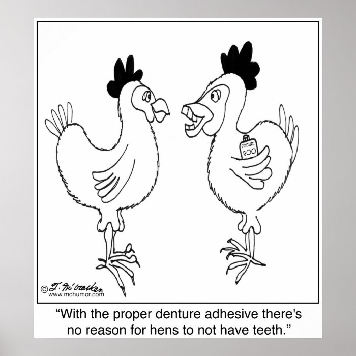 Chicken's Dentures Poster