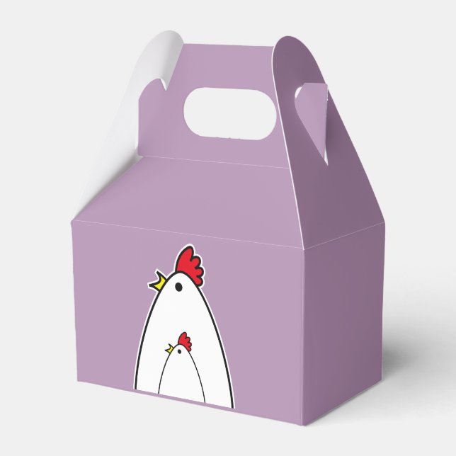 Chickens Favor Boxes (Front Side)