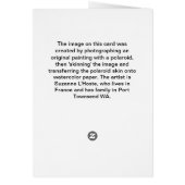 Chickens in the yard cards (Back)